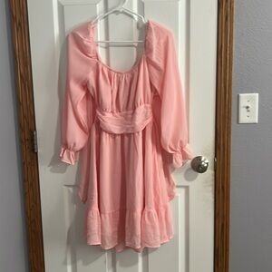 Light pink flowy dress
